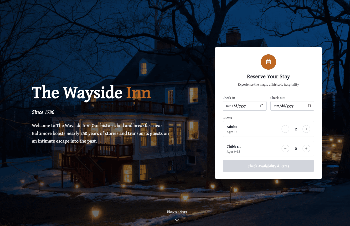 Reservation Card & Stronger Calls to Action